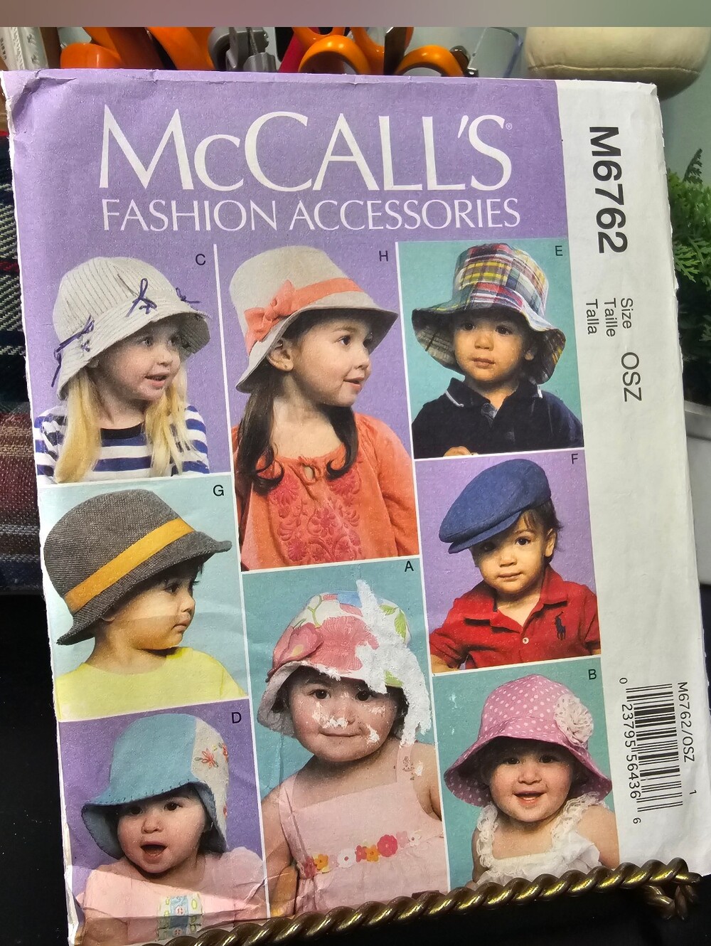 McCall's Sewing Pattern M6762 Infant Toddler Hats